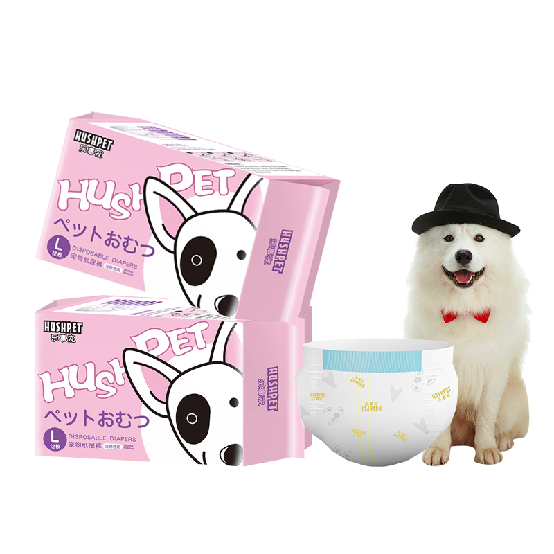 乐事宠尿垫:中大型犬猫拉拉裤超级吸水气味控制L码/12片/包