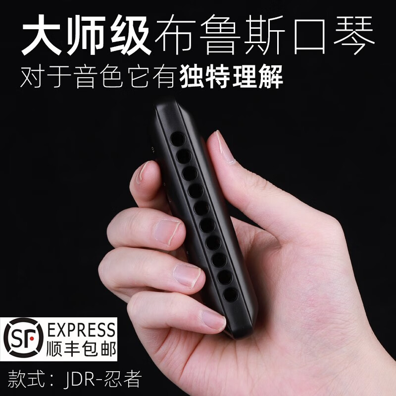 jdr嘉德瑞布鲁斯蓝调十孔口琴10孔c调ninja忍者初学者演奏级paddy音阶