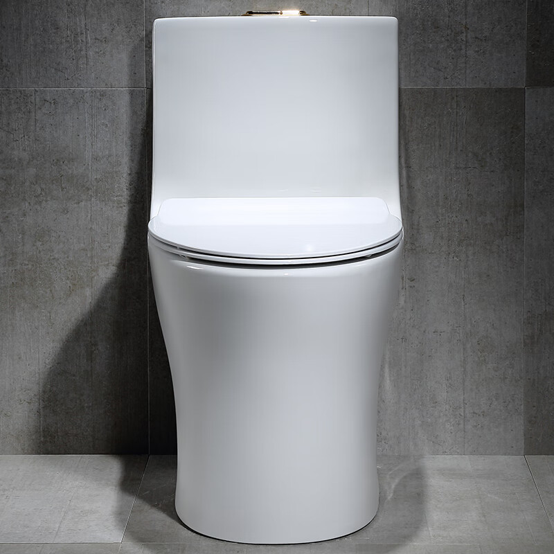 大红鹰卫浴马桶4d漩家用冲水坐厕薄缓降盖板无噪音节水坐便器 微晶