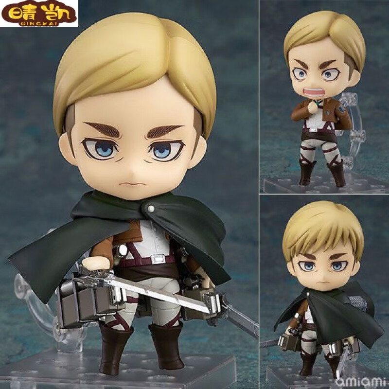 玖纹豹进击的巨人艾伦三笠利威尔兵长390:艾尔文团长775:韩吉粘土人