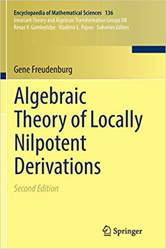 预订 algebraic theory of locally nilpotent derivations