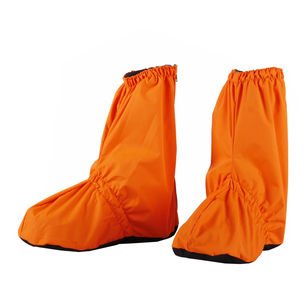 蓝族全包户外透气男女雪套沙漠徒步防沙套轻儿童防沙鞋套高 桔色 s号