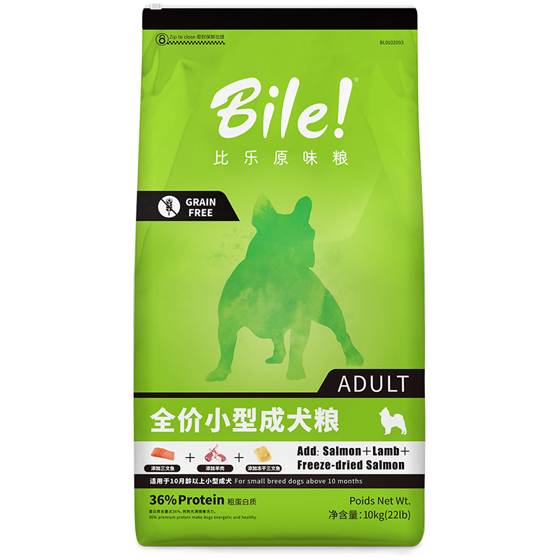 比乐原味粮鲜系列小型成犬狗粮10kg：优质口感，健康营养