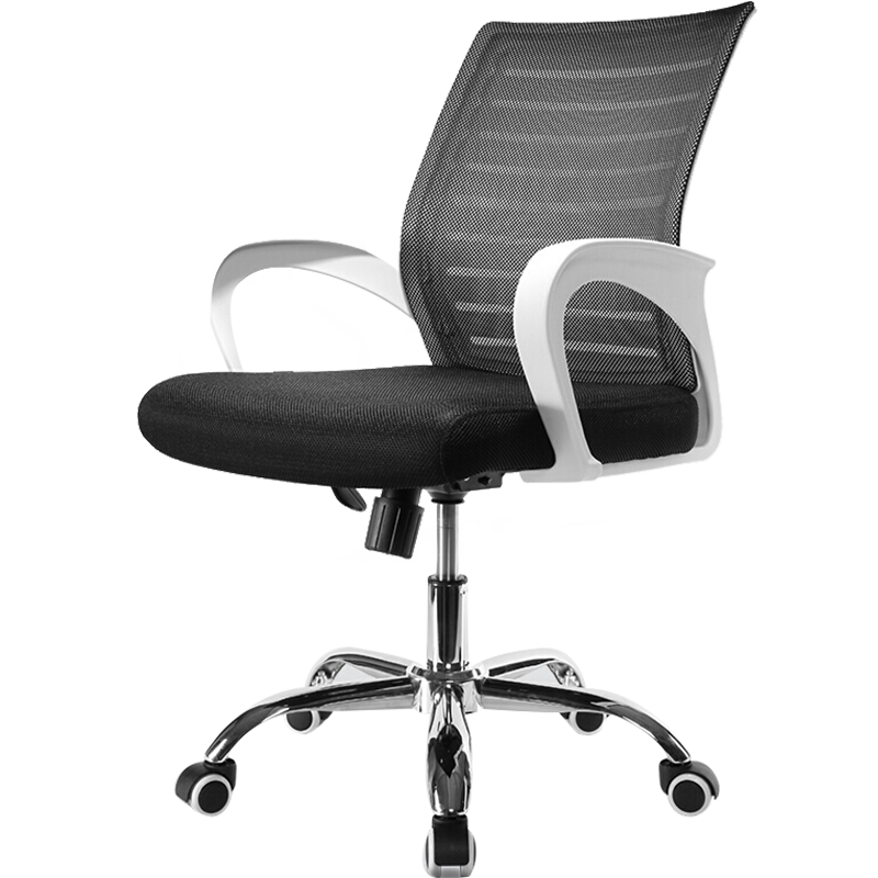 安美诚电脑椅办公椅职员员工网椅转椅会议椅子休闲椅培训椅 白框黑网【带转】