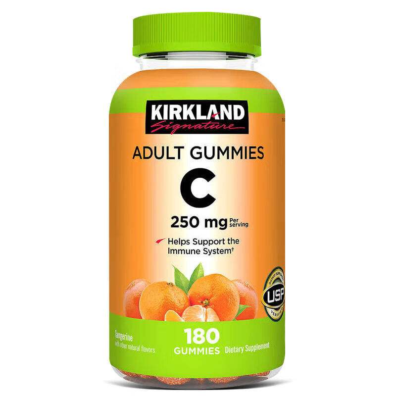 krkland柯克兰维生素c软糖水果味180粒 美国进口维生素c营养软糖