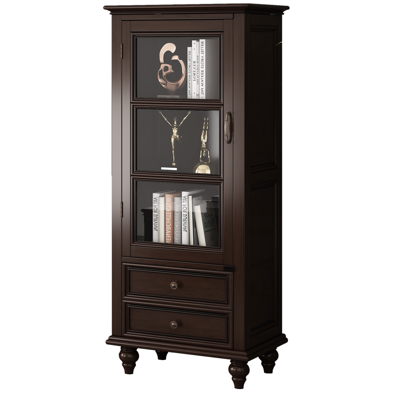 方寸毫厘 高款电视柜 美式全实木电视柜客厅做旧复古大小户型影视柜电视柜可组合多抽屉柜卧室电视柜 定制 全实木 单门高酒柜 整装