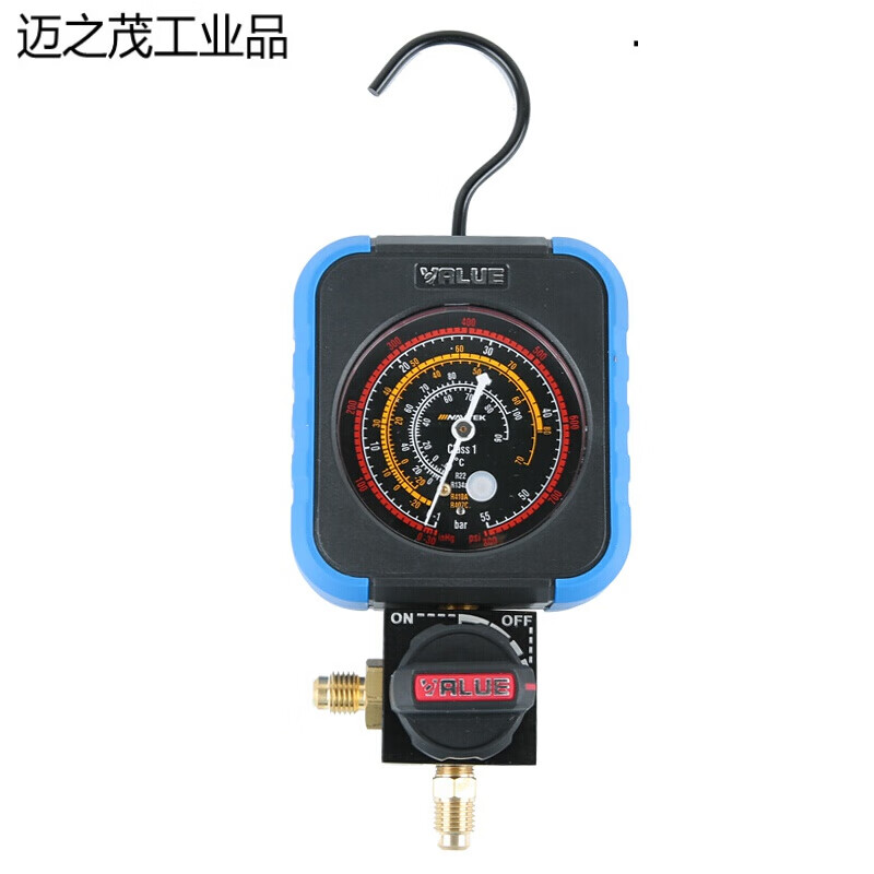 飞越加氟表 单表阀空调压力表加制冷剂r22 134 410 407冷媒雪种表 vmg