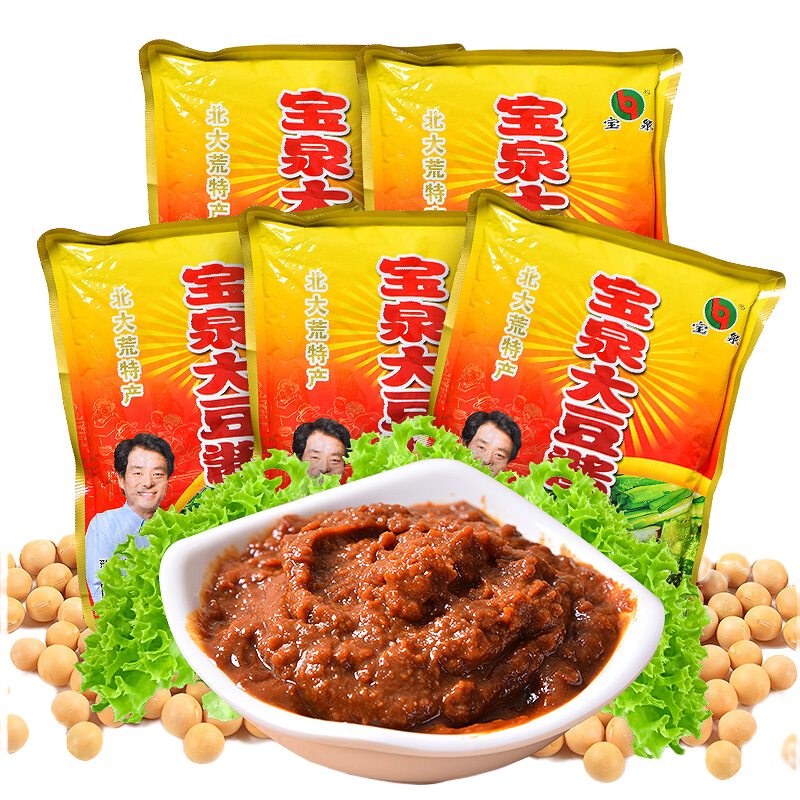寶泉 黑龍江寶泉嶺大豆醬 黃豆醬 東北豆瓣醬 東北大豆醬 500g*3袋