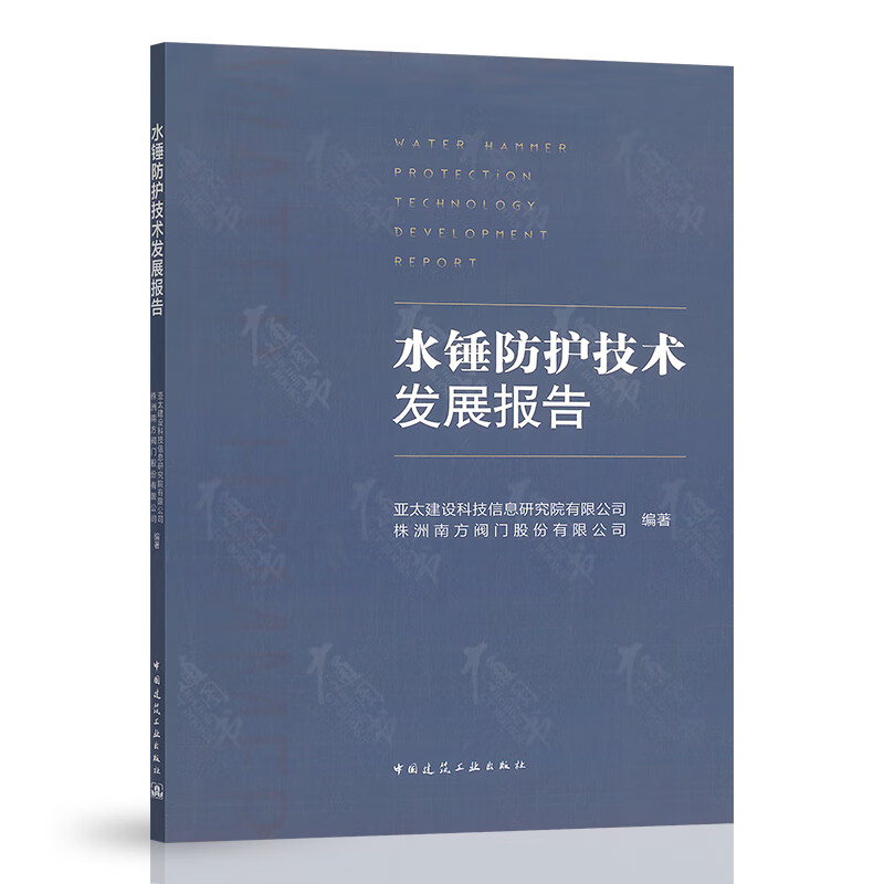 2021年新书 水锤防护技术发展报告 中国建筑工业出版社