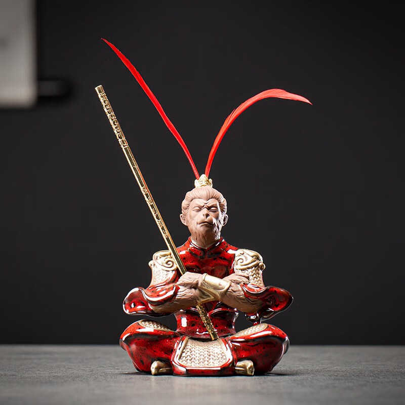齐天大圣孙悟空摆件中式办公室客厅玄关斗战胜佛禅意装饰 小号-孤独