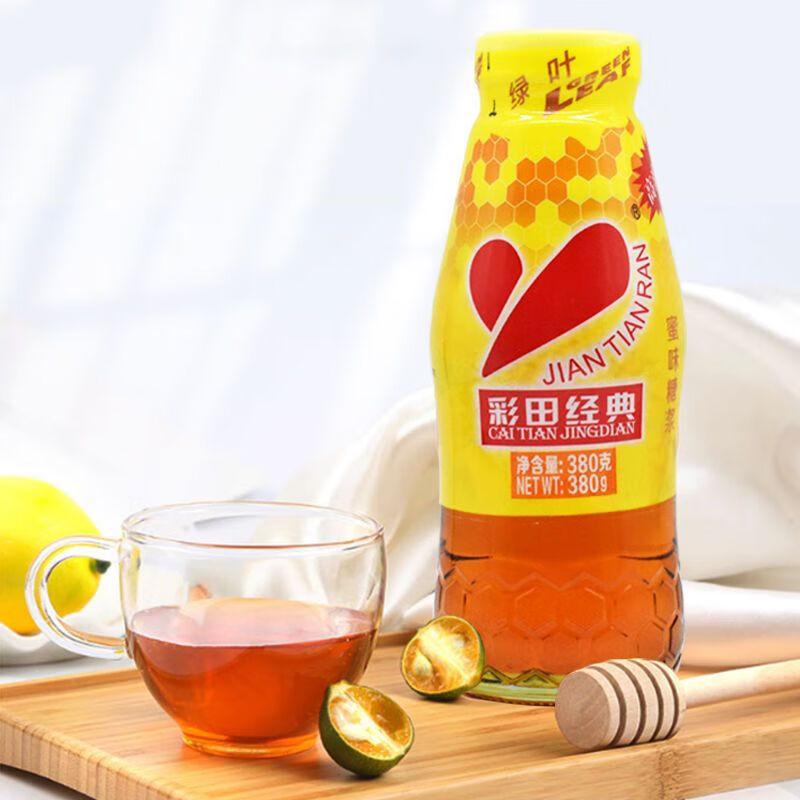 hywlkj彩田经典蜜糖 糖浆烧烤蜂蜜380g 蜂蜜糖浆 蜜汁 彩田蜂蜜380g