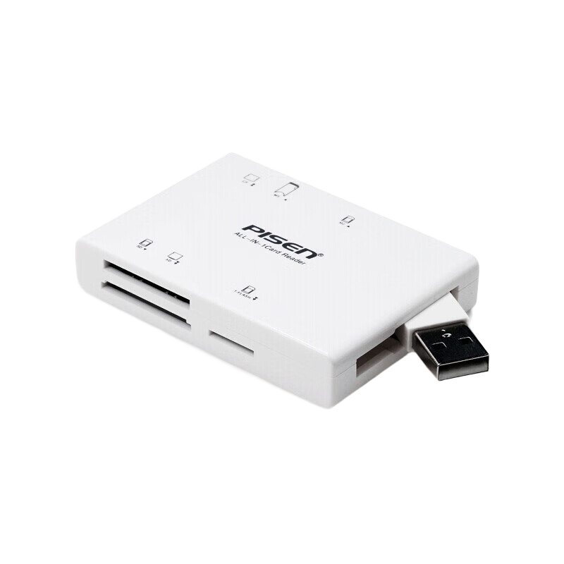 Ʒʤ��PISEN�����������һSD��/TF/CF/MD/M2/XD������USB3.0�๦��Type-C�ֻ���������ڴ濨���ܽӿ� 4��1������SD/TF/CF/MSͨ��