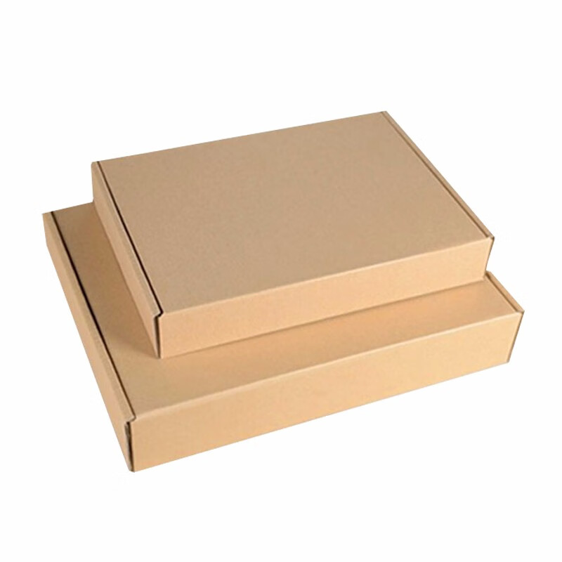 明想 T1-T6特硬包装纸盒飞机盒服装三层扁纸盒子电商快递纸箱纸盒批发 加硬款（实惠） T6（3个装）（36*30*6cm）