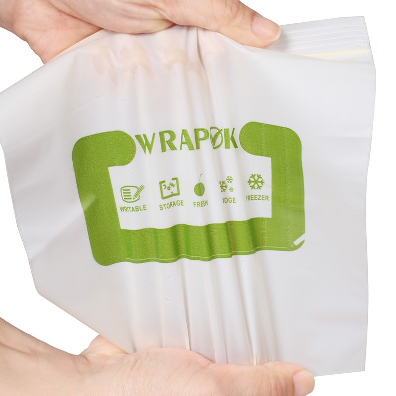 寶鲜全降解可堆肥不含双酚A玉米料食品级加厚可重复利用密实袋 全生物降解28*27cm50只