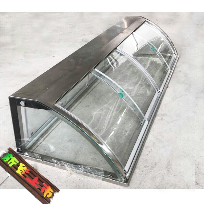 兰琦欧玻璃罩凉菜熟食防尘罩热弯钢化弧形玻璃生鲜超市保鲜柜点菜玻璃