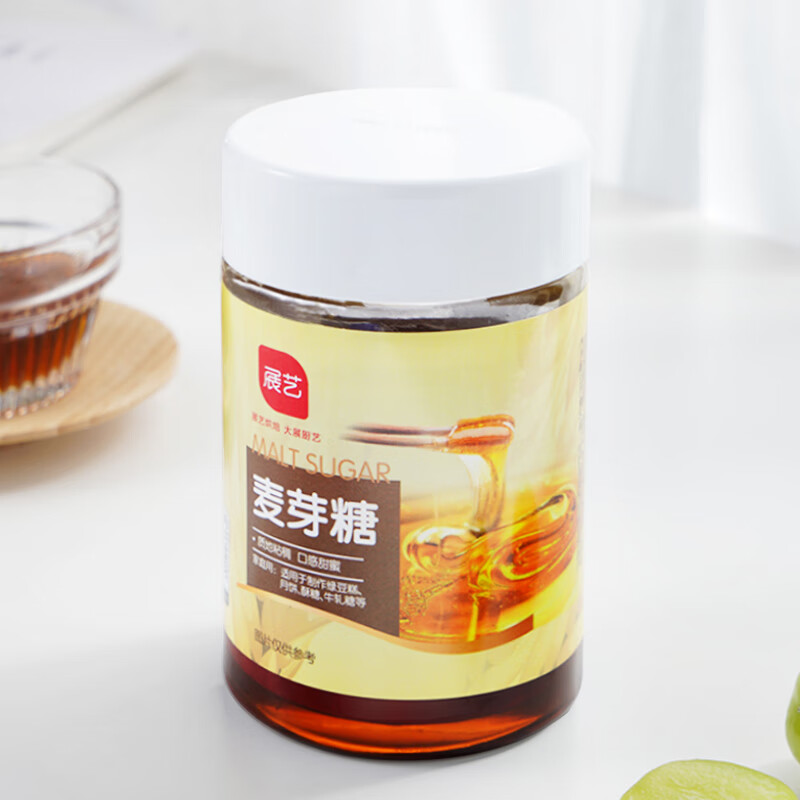 展艺麦芽糖454g手工搅糖浆稀饴芝麻糖棒棒糖怀旧零食烘焙家用原材料