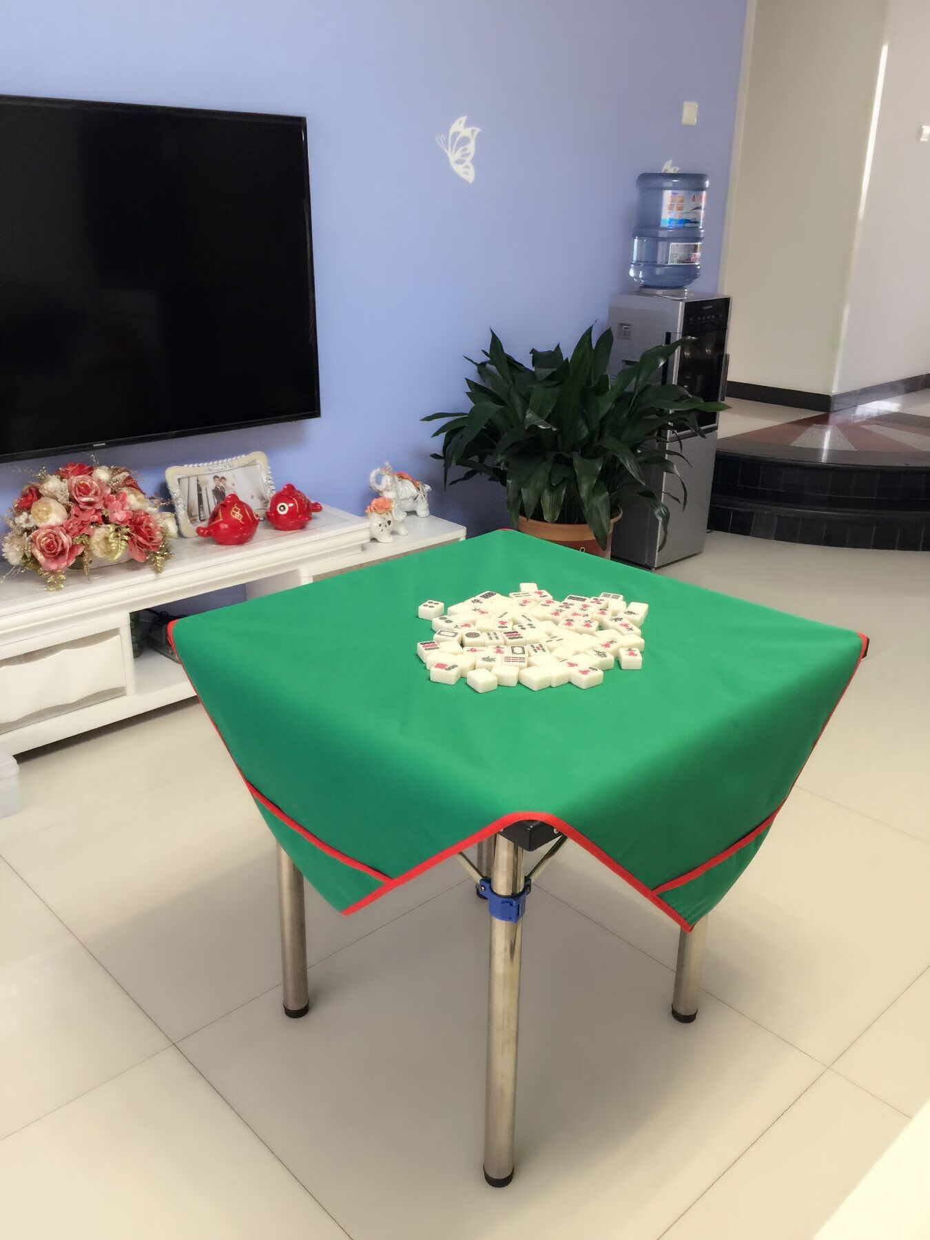 一米二 大号麻将桌布带兜麻将桌布垫消音加厚家用麻将桌垫麻将布 1