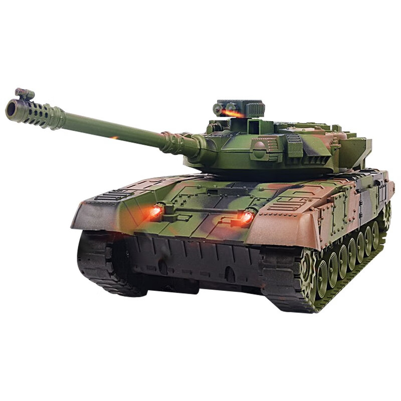 雅得 儿童玩具遥控坦克多功能电动音效玩具男孩充电越野汽车军事模型