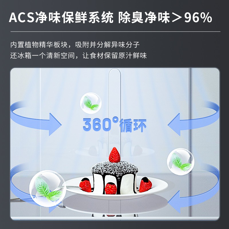 创维(SKYWORTH)466升十字对开门四开门冰箱电冰箱风冷无霜99.99%除菌净味 BCD-466WXY(N)  