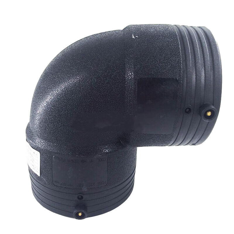 梦茜儿pe电熔弯头 hdpe水管管件钢丝网聚乙烯管件等径弯头电熔90度弯