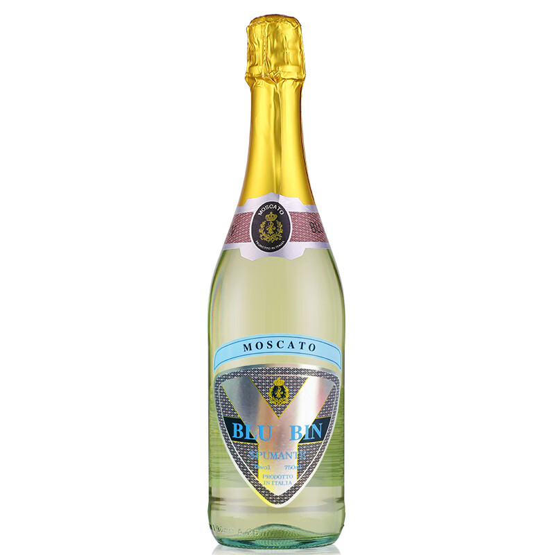 意大利原瓶进口果味甜酒 皮埃蒙特蓝艳槟莫斯卡托（Moscato）起泡酒气泡酒750ml单支装