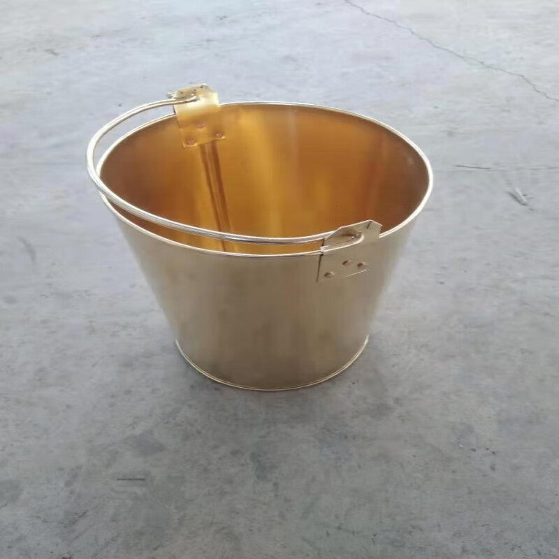 防爆油桶铜桶5l10l20l纯铜加厚直形锥形桶消防扁桶加油站专用油桶