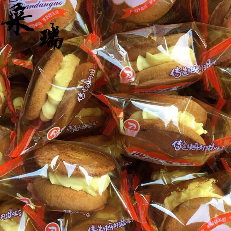 邦晖嘉80后90后童年怀旧小零食小时候硬奶油4斤装奶油面包童年 4斤装
