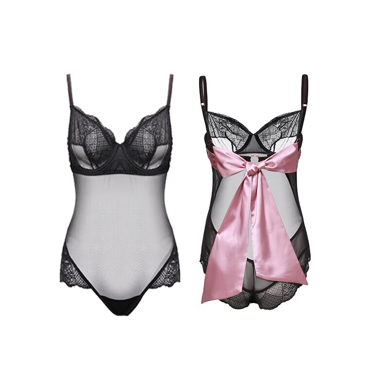 高端sm情趣内衣制服诱惑性感制服激情透明黑丝套装女秘书服装 粉色