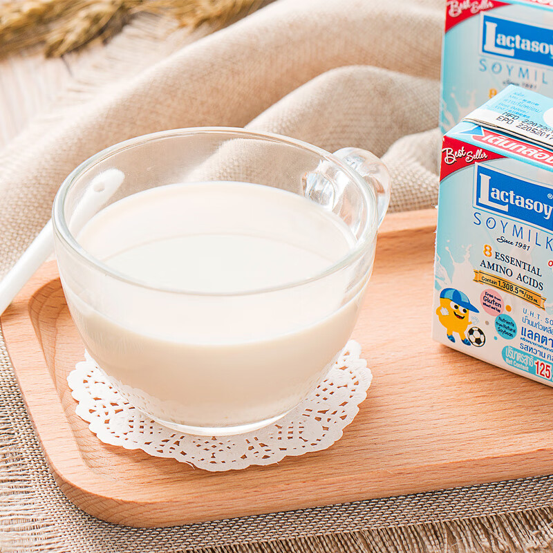 oimg泰国进口力大狮原味豆奶125ml*6盒 学生儿童早餐营养好喝饮品饮料