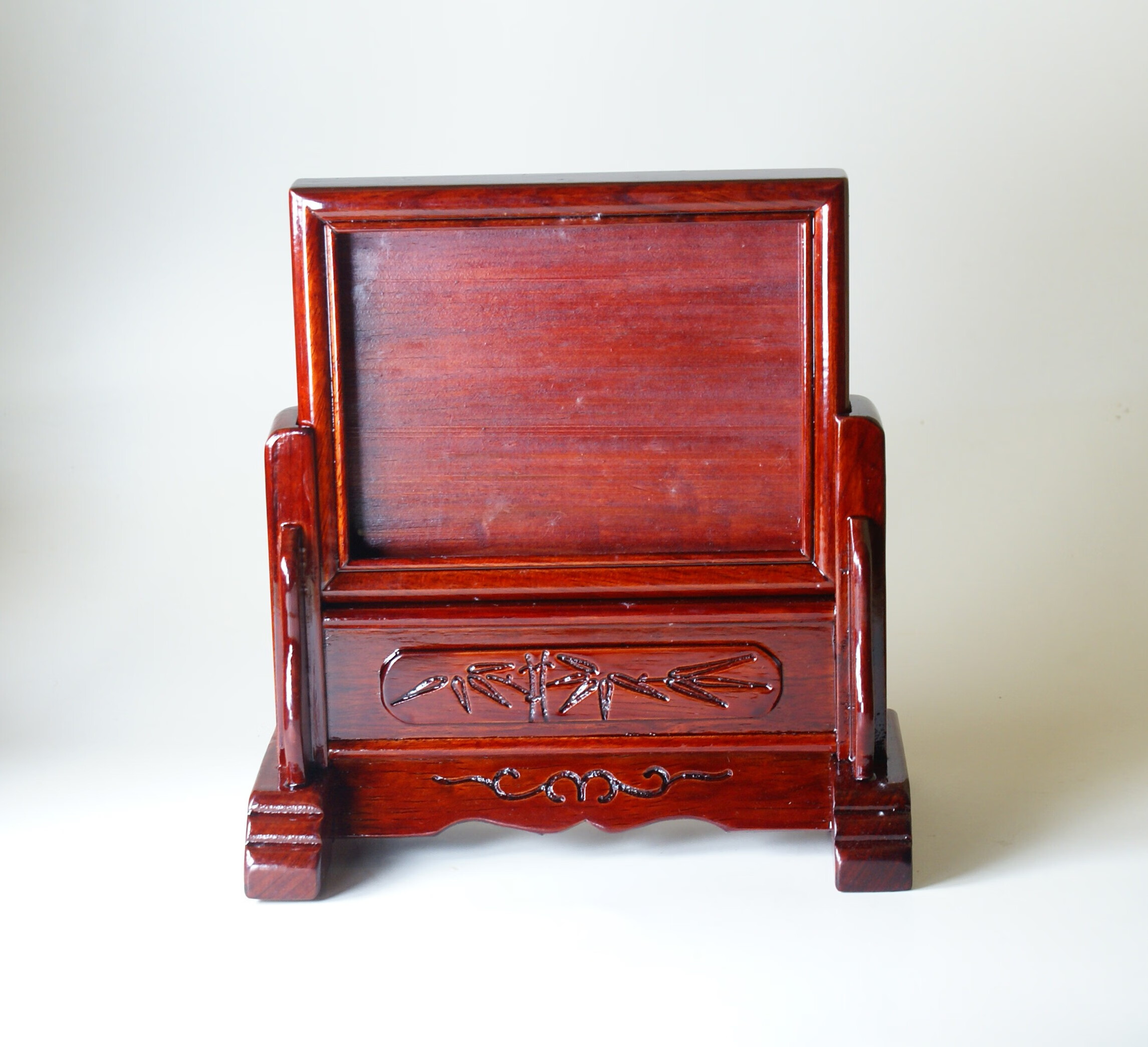 耀缤高品质瓷像老人遗像相框遗照相架神台先人老人 摆台 3-4寸杂木