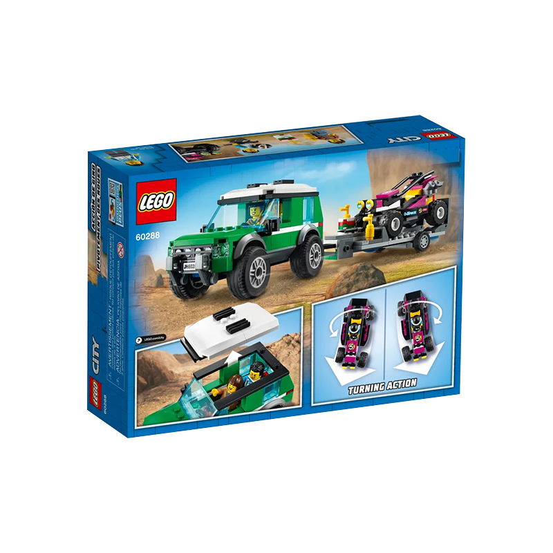 乐高(lego)lego乐高城市系列60288越野赛车运输车儿童益智拼插积木