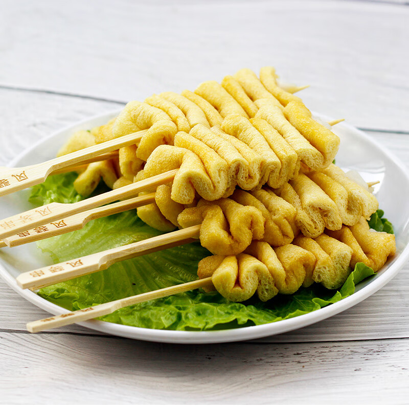 关东煮食材串串半成品风琴串200g/10串油扬豆腐串【抖音同款 】宓蝶