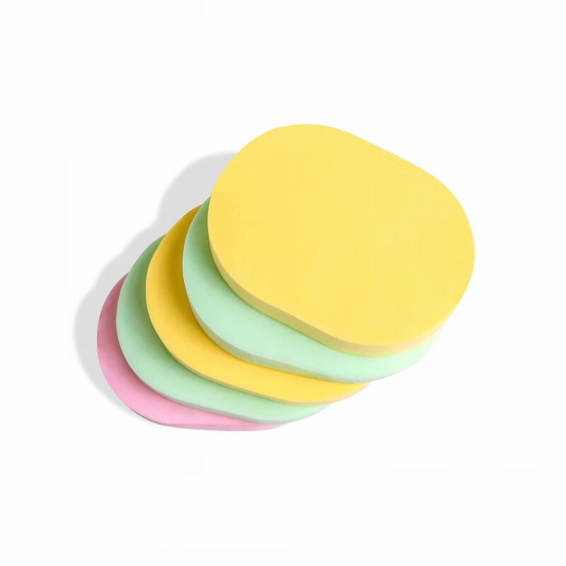 YAHLIGS柔软洗脸扑洁面扑细腻擦脸加厚卸妆木浆粉大海绵女扑清洁脸部 洗脸扑 1个 1.5cm 10个装）