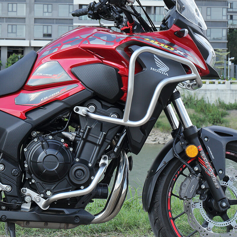 允和美星骑侠适用本田cb400x护杠摩托车保险杠改装件cb500x不锈钢防摔