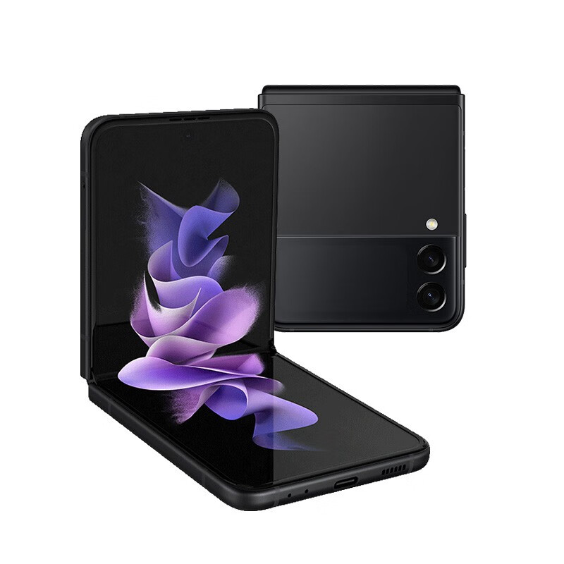 三星 SAMSUNG Galaxy Z Flip3 5G 折叠屏 双模5G手机 立式交互体验 IPX8防水 8GB+128GB黑 陨石海岸