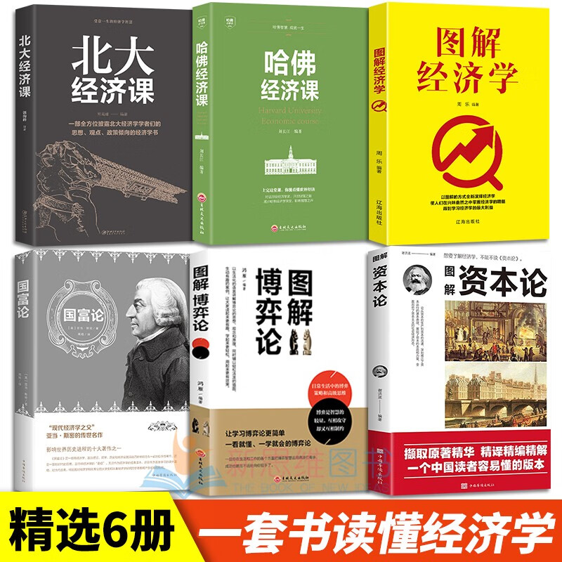 【官方正版】图解资本论 国富论 马克思西方经济学哲学原理图解 图解资本论+图解经济学等全6册