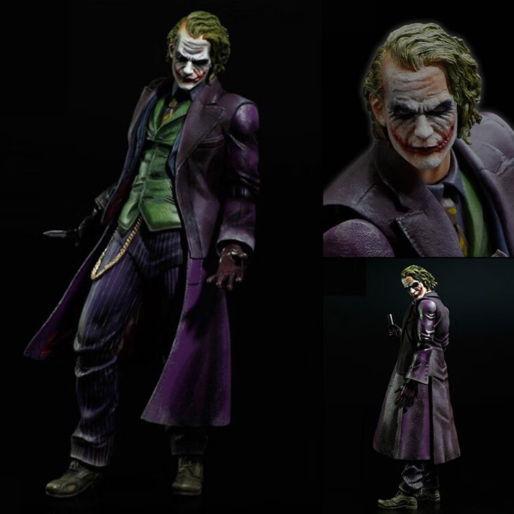 妙普乐小丑手办希斯莱杰蝙蝠侠黑暗骑士可动动漫dc英雄模型34代布衣
