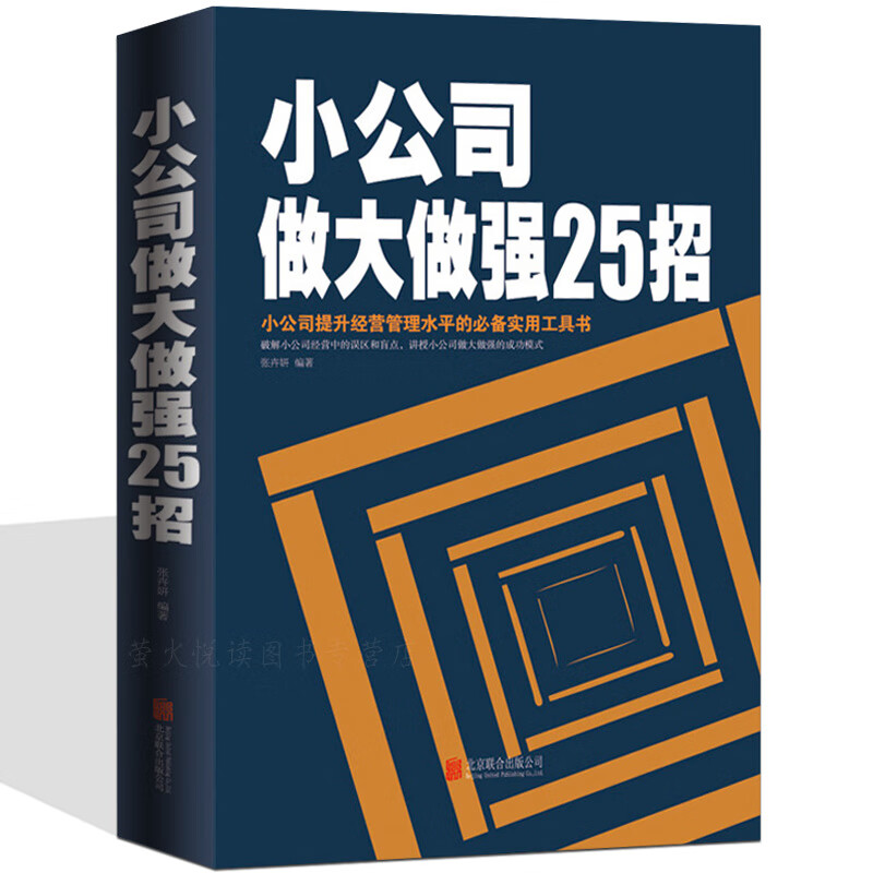 小公司做大做强25招 破解小公司经营误区和盲点 讲授小公司做大做强的成功模式销售管理书排行榜