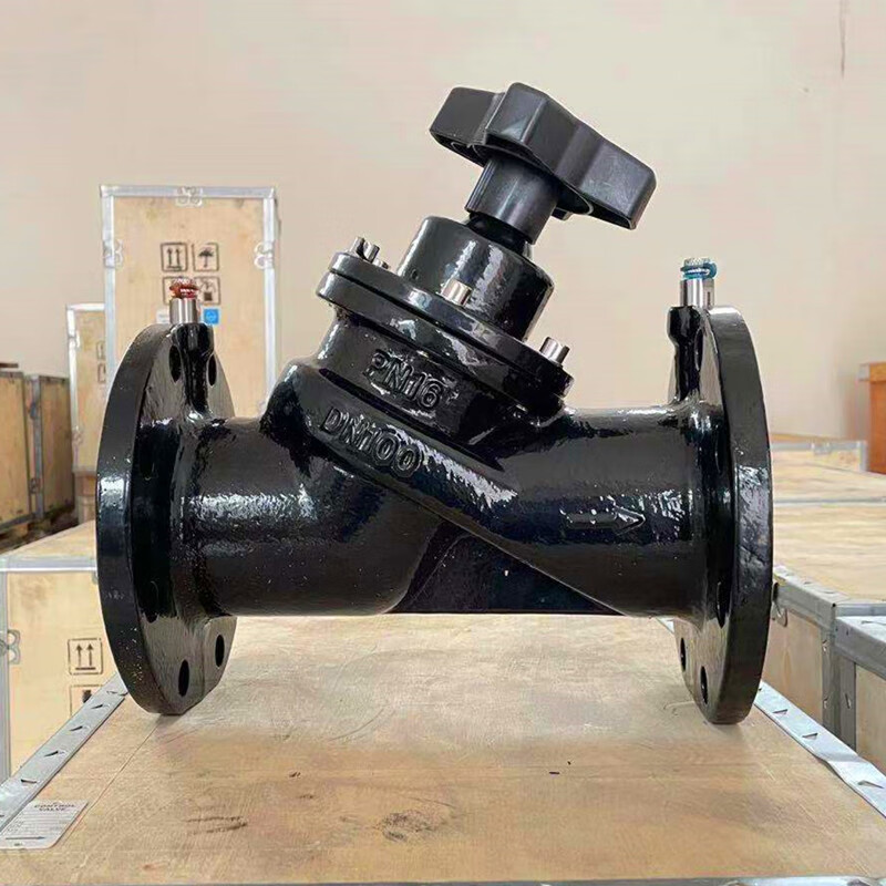 数字锁定静态平衡阀暖通空调专用调节流量阀水阀二通法兰座阀管道