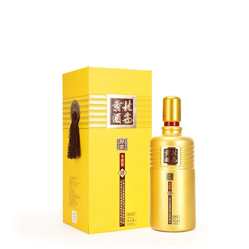 北宗黄酒 商务原浆 18度1000ml 半甜型 单瓶装(1000mlx1)