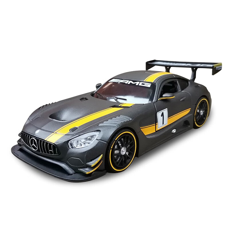美驰图1:24奔驰amg gt3 赛道版跑车奔驰sls amg车模仿真合金汽车模型
