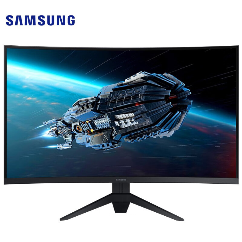 三星（SAMSUNG）玄龙骑士 31.5英寸显示器165Hz 1500R曲率 台式电脑液晶游戏显示屏