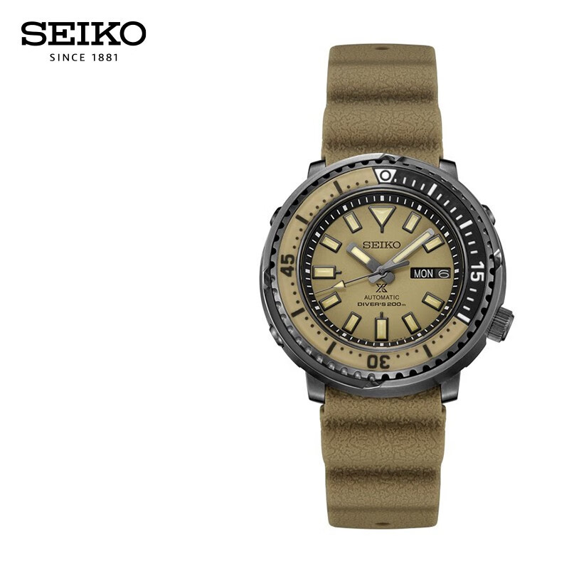 精工(seiko)日本手表 prospex系列 罐头水鬼夜光 太阳能石英 原装