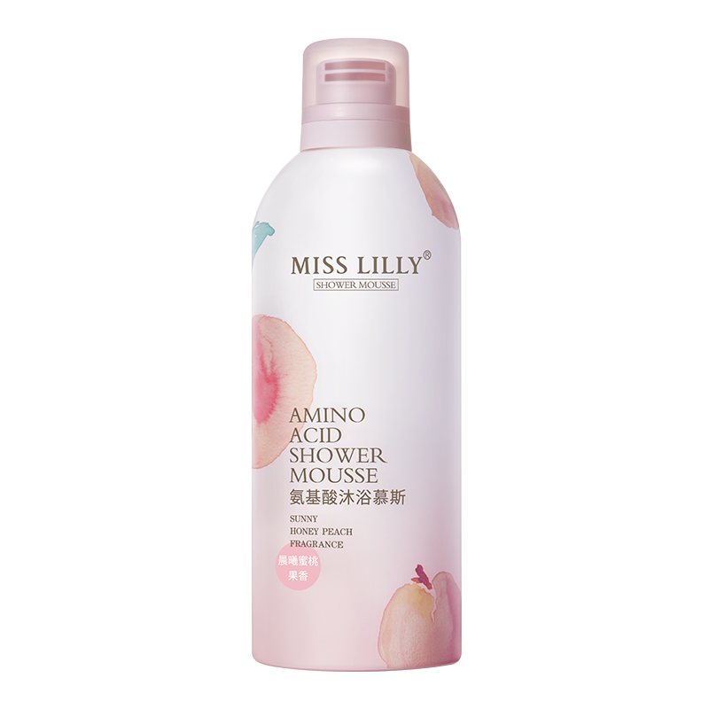 Miss Lilly 蜜斯莉水蜜桃慕斯沐浴露泡泡氨基酸奶油泡沫留香沐浴液乳