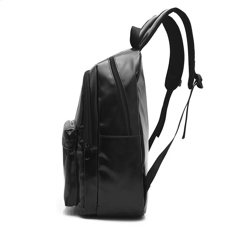 Mark Kokh轻奢品牌mk背包新款简约双肩包男时尚潮流休闲旅行包电脑包初中大学生书包男包 黑色 黑色 17寸