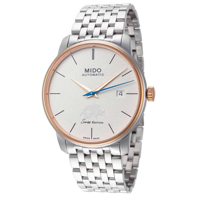 美度(mido)瑞士手表 baroncelli iii系列商务休闲小蓝针自动机械女表