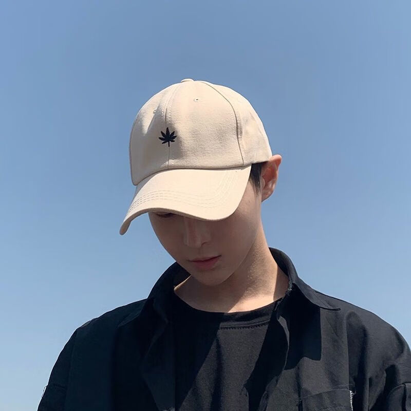 伊阡棒球帽女韩版ins潮牌枫叶刺绣鸭舌帽男士帽子潮新款时尚夏帽子男
