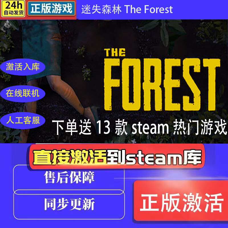 steam游戏迷失森林国区激活入库The Forest正版多人在线联机标准版