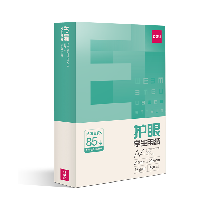 ������deli����ɫ����A4��ӡֽ 75g500��һ�� ������ӡֽ ѧ����ҵ�ݸ�ֽ ˫��Ͱ�ZF6001�����۱�ɫ�� 25.9Ԫ