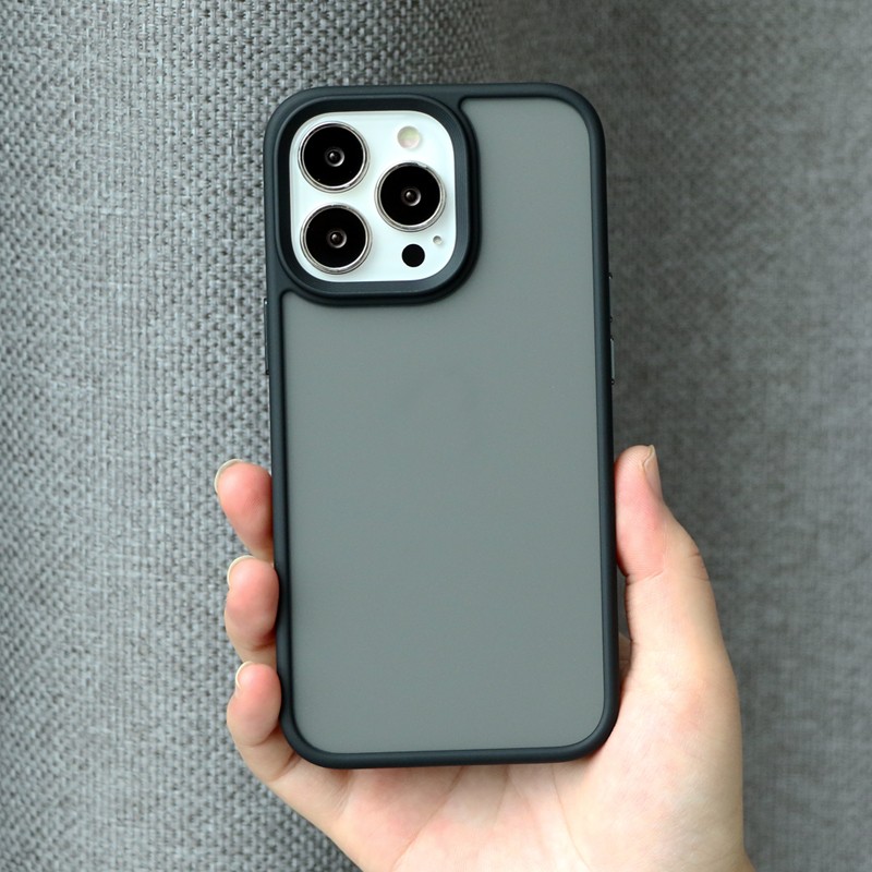 米斯登苹果手机壳iphone13promax优盾肤感磨砂撞色保护套全包软胶气囊